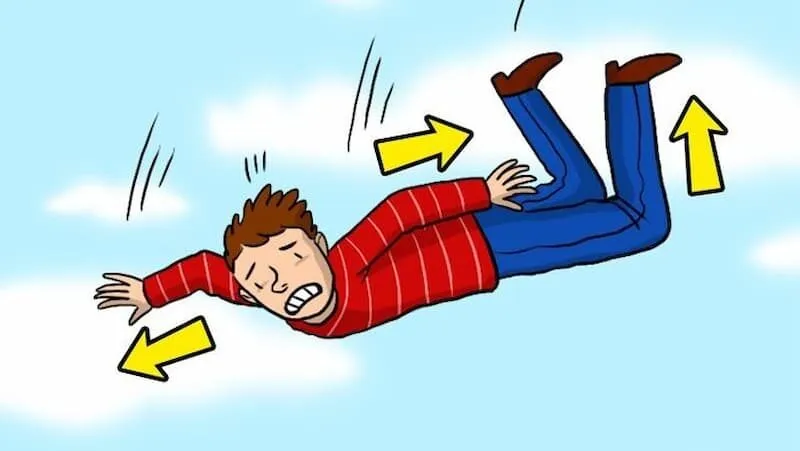 Mơ thấy mình rơi xuống là giấc mơ phổ biến